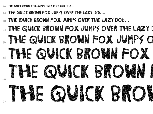 Woodcutter Noise font waterfall